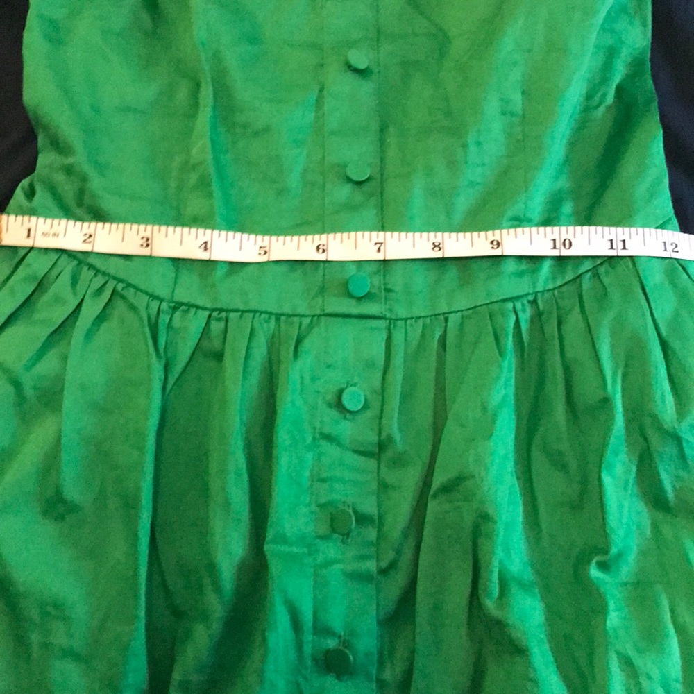 Silence & Noise kelly green strapless dress